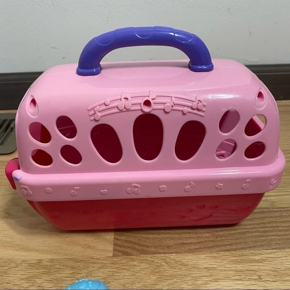 V-tech Care for Me Learning Puppy Kids Toy Pink Stuffed Animal Sing Music